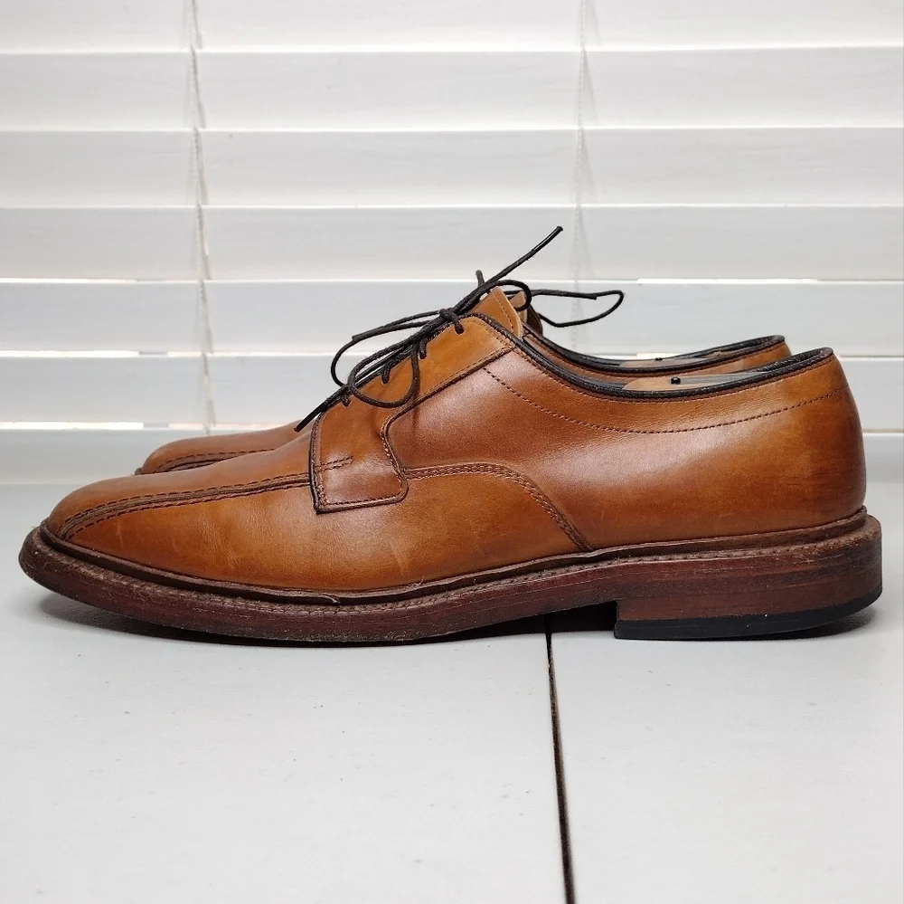 Allen Edmonds Hillcrest Brown Leather Lace Up Business Classic Oxfords Sz 9